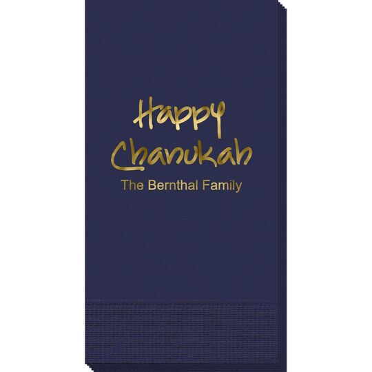 Studio Happy Chanukah Guest Towels
